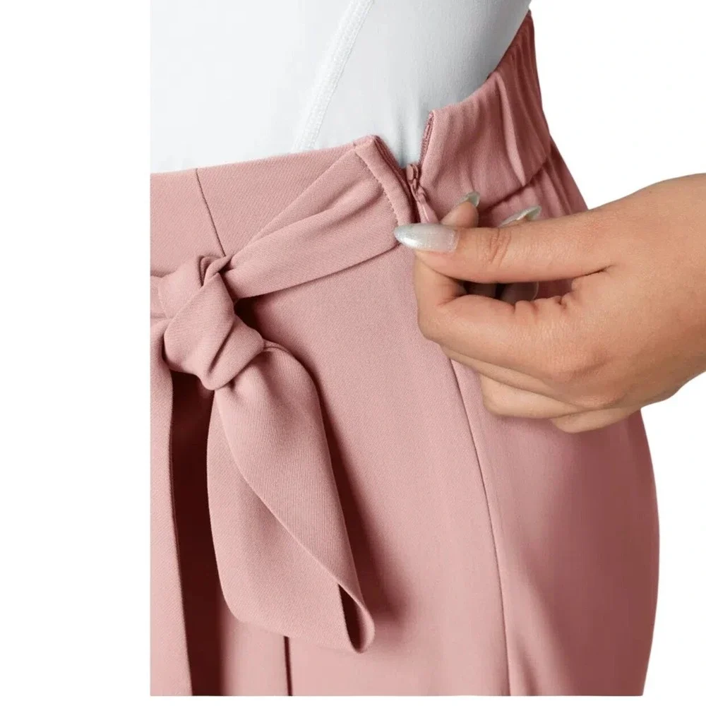 Halara Flex™ High Waisted Tie‎ Side Wide Leg Work Pants Sz Large Regular NWT NEW